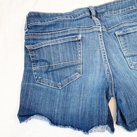 American Eagle stretch cutoff denim jean shorts - Size 6 - Picture 7 of 12